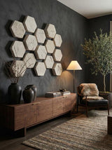 Phillips Collection Hexagon Wall Tiles, Set of 3 Roman Stone Wall Art