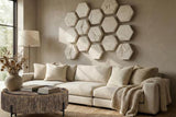 Phillips Collection Hexagon Wall Tiles, Set of 3 Roman Stone Wall Art