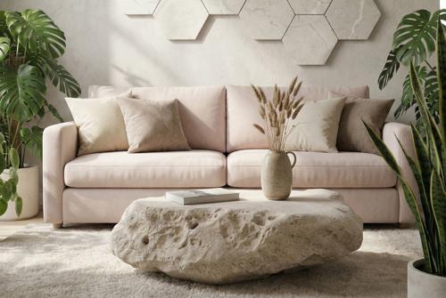 Phillips Collection Hexagon Wall Tiles, Set of 3 Roman Stone Wall Art