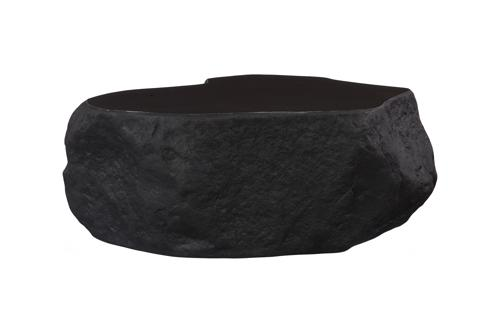 Phillips Collection Quarry Small Black Glamstone Coffee Table