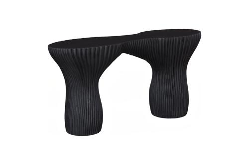 Phillips Collection Cadence  Table Black Stone Console