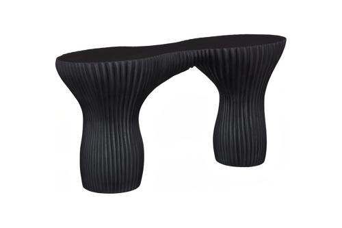 Phillips Collection Cadence  Table Black Stone Console