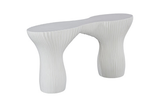 Phillips Collection Cadence  Table White Stone Console