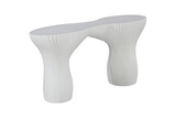Phillips Collection Cadence  Table White Stone Console