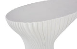 Phillips Collection Cadence  Table White Stone Console