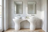 Phillips Collection Cadence  Table White Stone Console