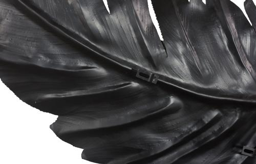 Phillips Collection Feather Wall Decor, Black, Metal SM Accent