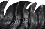 Phillips Collection Feather Wall Decor, Black, Metal LG Accent