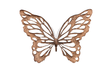 Phillips Collection Butterfly Wall Art, SM Copper/Black Metal Accent