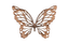 Phillips Collection Butterfly Wall Art, SM Copper/Black Metal Accent