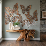 Phillips Collection Butterfly Wall Art, SM Copper/Black Metal Accent