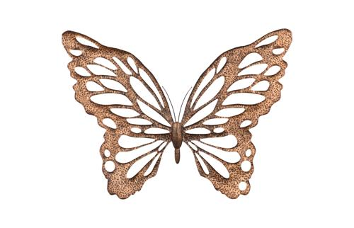 Phillips Collection Butterfly Wall Art, SM Copper/Black Metal Accent
