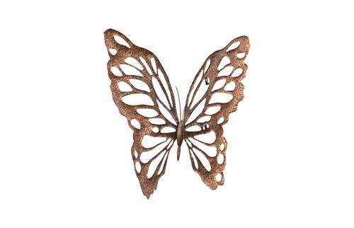 Phillips Collection Butterfly Wall Art, SM Copper/Black Metal Accent