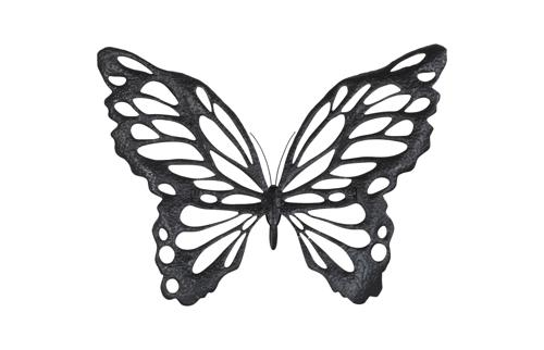 Phillips Collection Butterfly Wall Art, SM Copper/Black Metal Accent