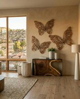 Phillips Collection Butterfly Wall Art, LG Copper/Black Metal Accent