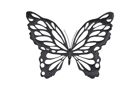 Phillips Collection Butterfly Wall Art, LG Copper/Black Metal Accent