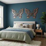 Phillips Collection Butterfly Wall Art, LG Copper/Black Metal Accent