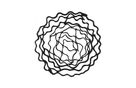 Phillips Collection Vine Wall Flower, Black Large Accent