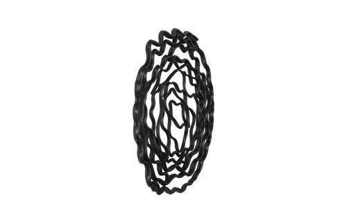 Phillips Collection Vine Wall Flower, Black Large Accent
