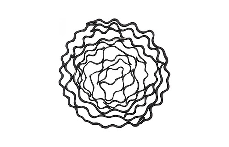 Phillips Collection Vine Wall Flower, Black Large Accent