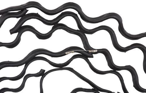 Phillips Collection Vine Wall Flower, Black Large Accent