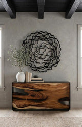 Phillips Collection Vine Wall Flower, Black Large Accent