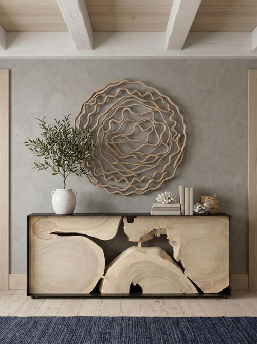 Phillips Collection Vine Wall Flower, Bleached Large Accent