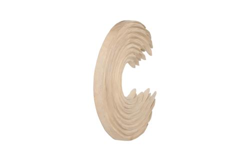 Phillips Collection Swoop , Bleached Wood Small Wall Art