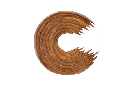 Phillips Collection Swoop , Natural Wood Small Wall Art