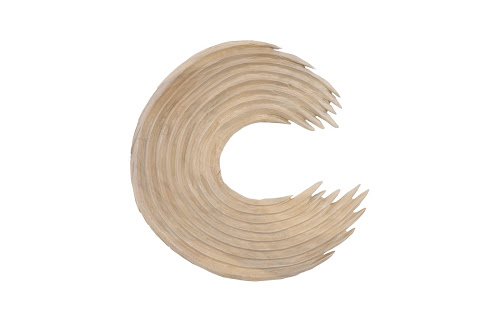 Phillips Collection Swoop , Bleached Wood Large Wall Art