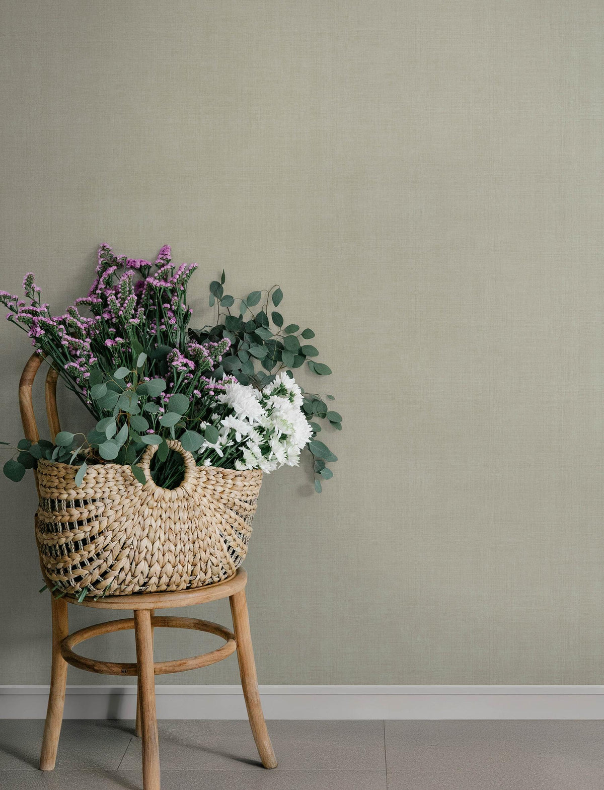 A-Street Prints Midolin Khaki Texture Wallpaper