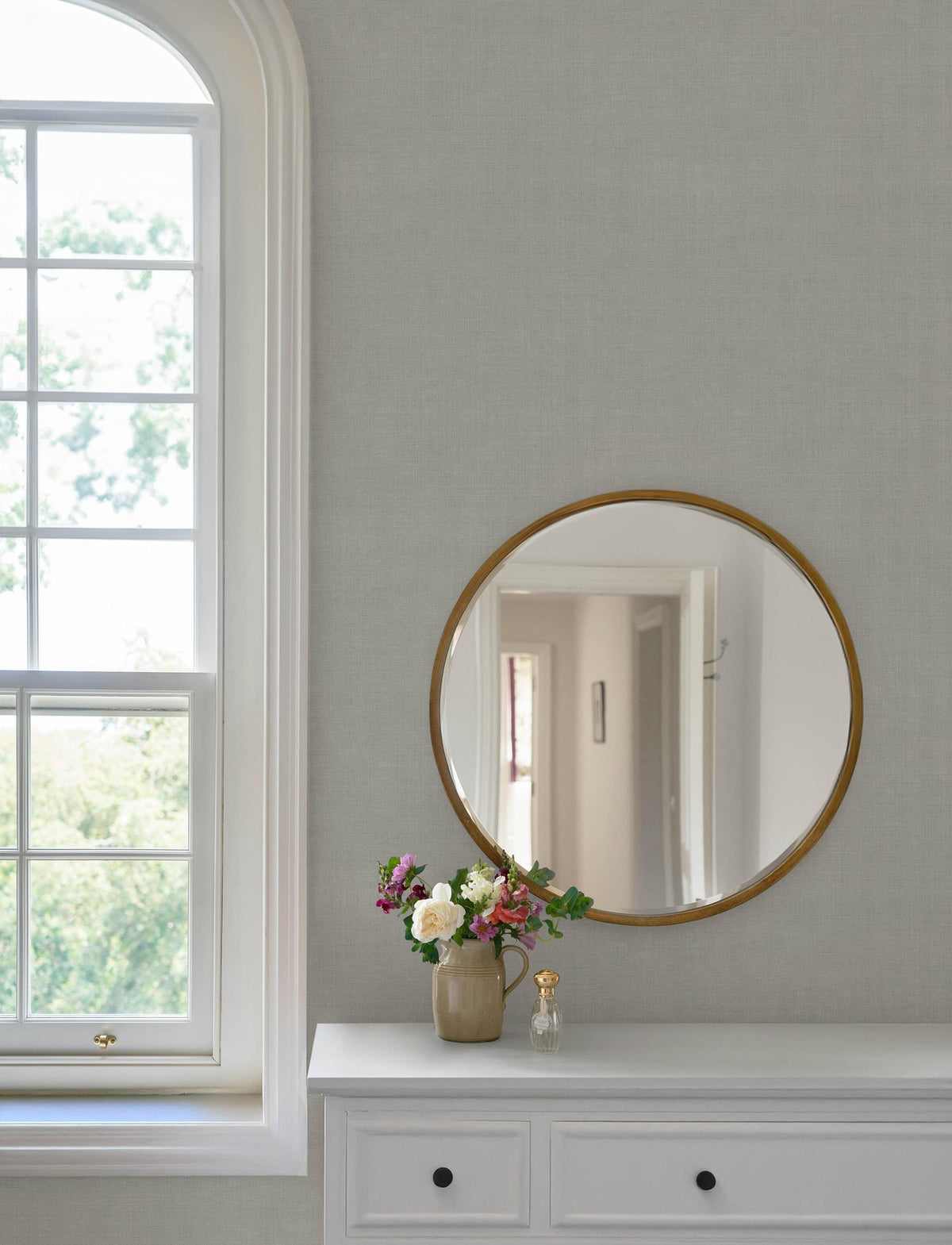 A-Street Prints Midolin Sterling Texture Wallpaper
