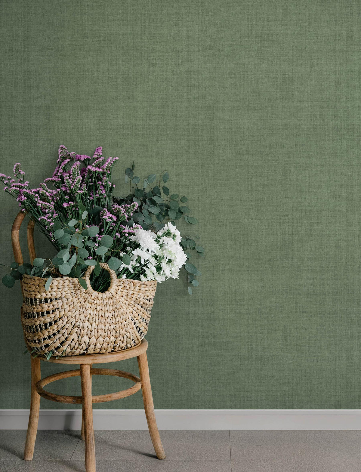 A-Street Prints Midolin Moss Texture Wallpaper