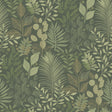 A-Street Prints Ängslycka Dark Green Forest Botanicals Wallpaper