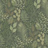 A-Street Prints Ängslycka Dark Green Forest Botanicals Wallpaper