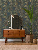 A-Street Prints Ängslycka Charcoal Forest Botanicals Wallpaper