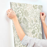 A-Street Prints Ängslycka Green Forest Botanicals Wallpaper