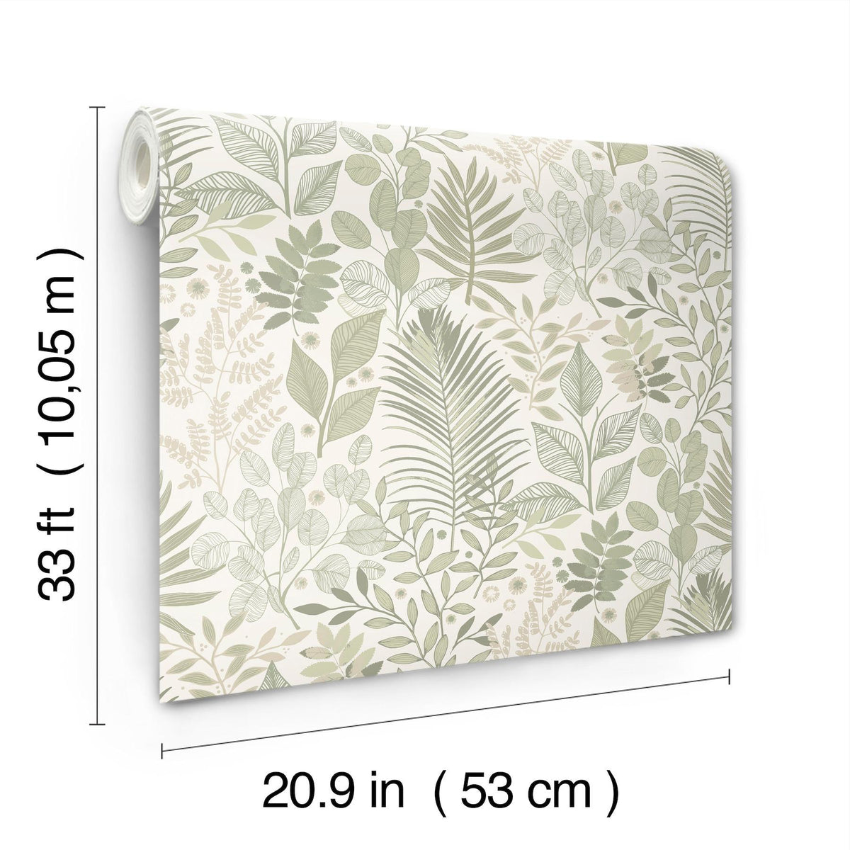 A-Street Prints Ängslycka Green Forest Botanicals Wallpaper