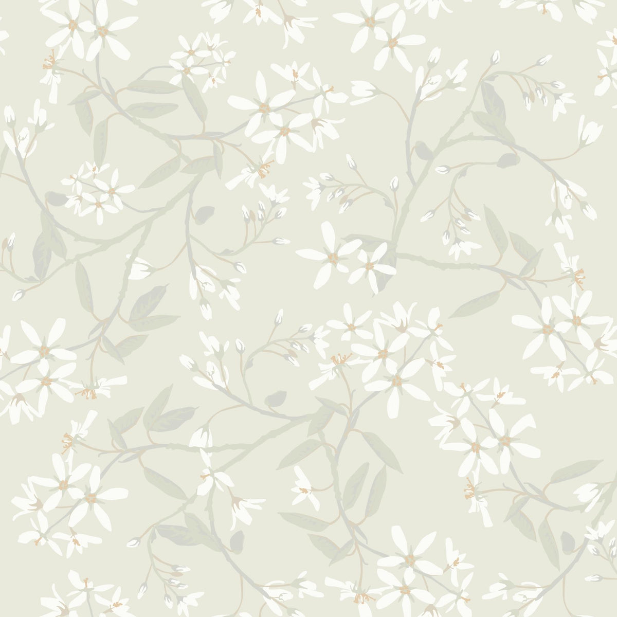 A-Street Prints Paradis Dove Bouquet Toss Wallpaper