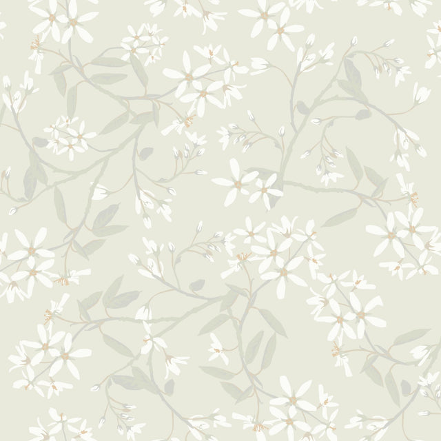 A-Street Prints Paradis Dove Bouquet Toss Wallpaper