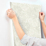 A-Street Prints Paradis Dove Bouquet Toss Wallpaper