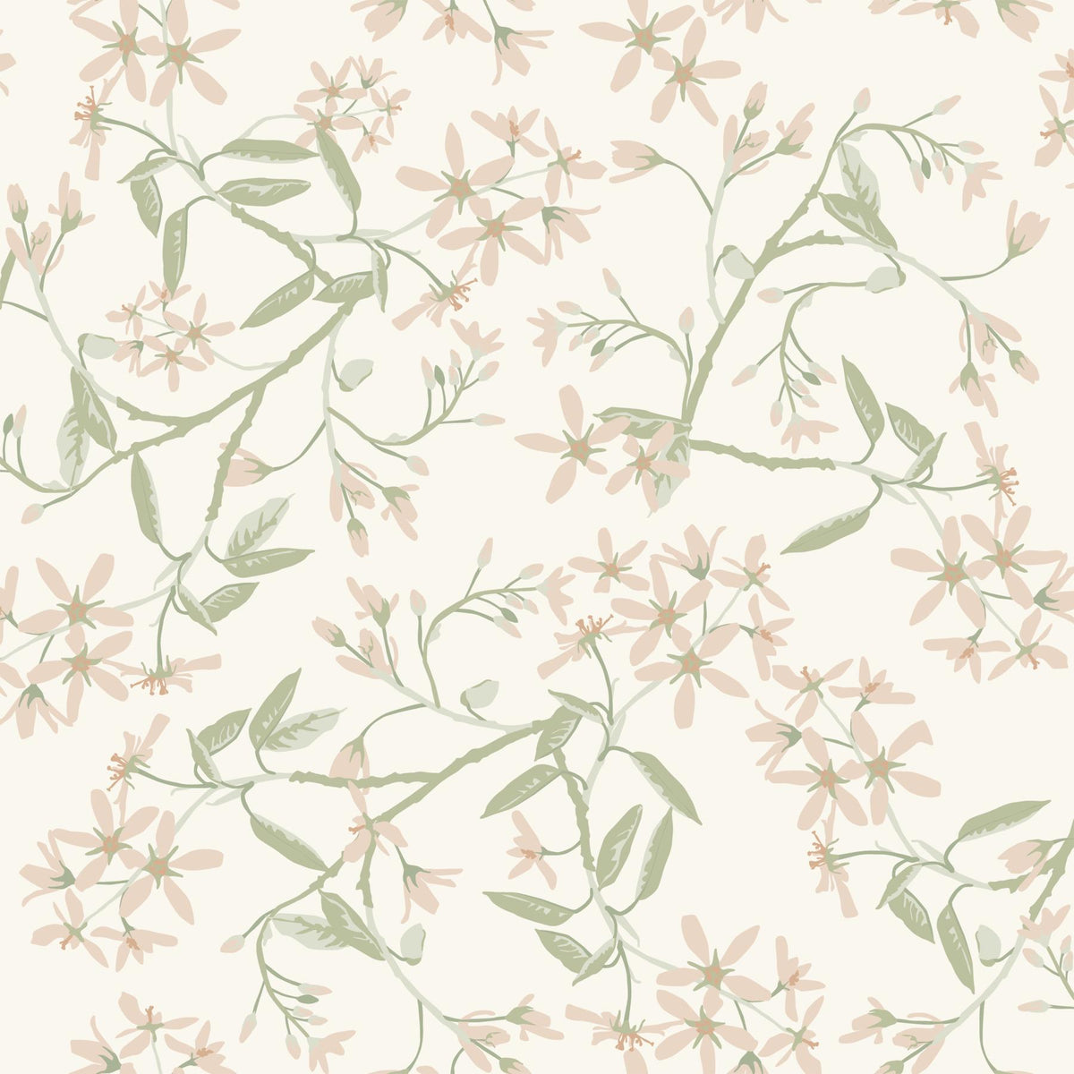 A-Street Prints Paradis Blush Bouquet Toss Wallpaper