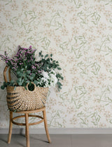 A-Street Prints Paradis Blush Bouquet Toss Wallpaper