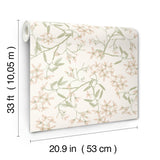 A-Street Prints Paradis Blush Bouquet Toss Wallpaper