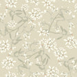 A-Street Prints Paradis Beige Bouquet Toss Wallpaper