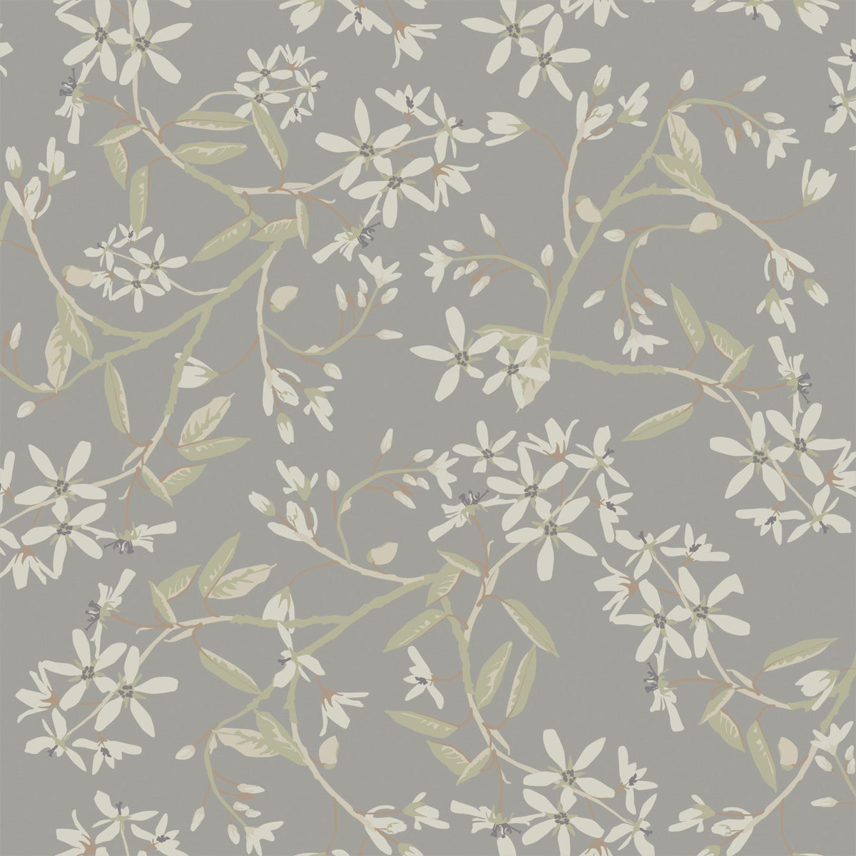 A-Street Prints Paradis Slate Bouquet Toss Wallpaper