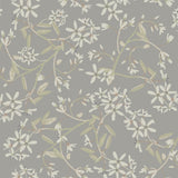 A-Street Prints Paradis Slate Bouquet Toss Wallpaper