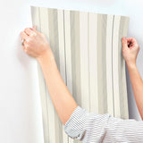 A-Street Prints Herrgård Neutral Stripe Wallpaper
