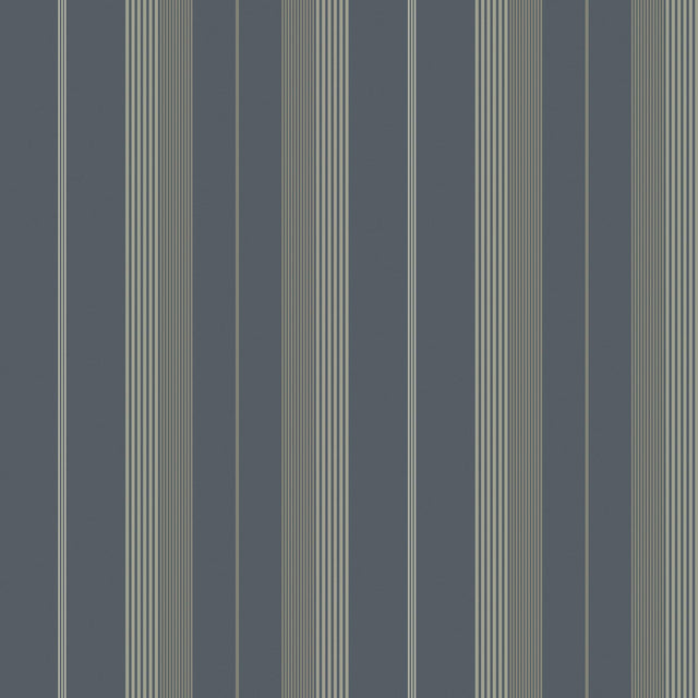 A-Street Prints Herrgård Navy Stripe Wallpaper