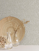A-Street Prints Kristina Taupe Botanical Wallpaper